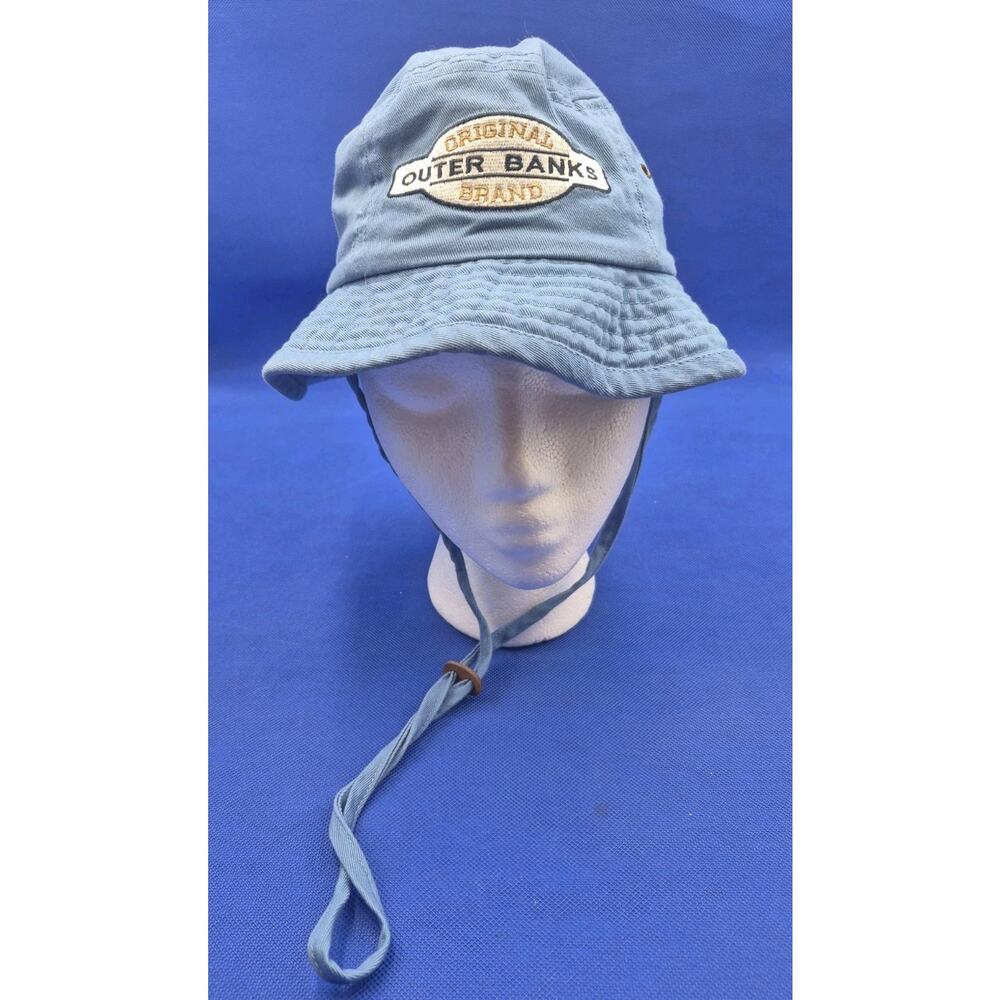 Blue Cotton Outer Banks Kids Sun Hat Strand Headwear One Size